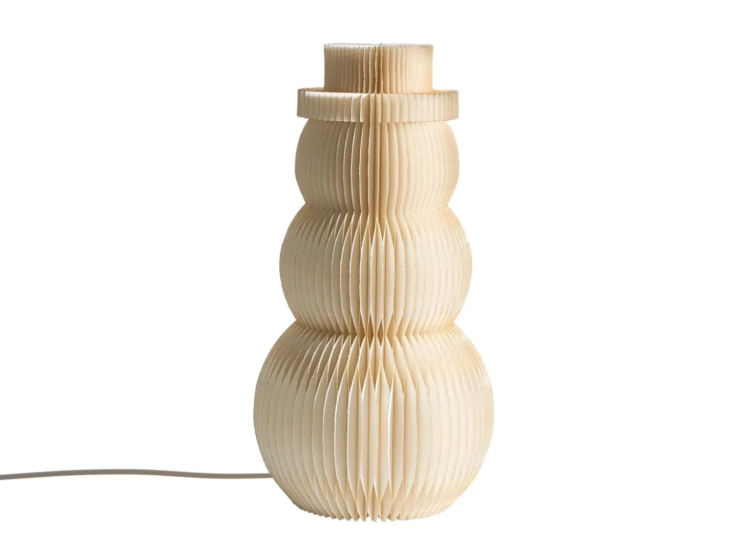 Juledekoration Bordlampe BANGA Snemand 51 cm Beige