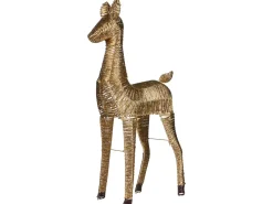 Juledekoration LED AKUREYRI Rensdyr 110 cm Guld
