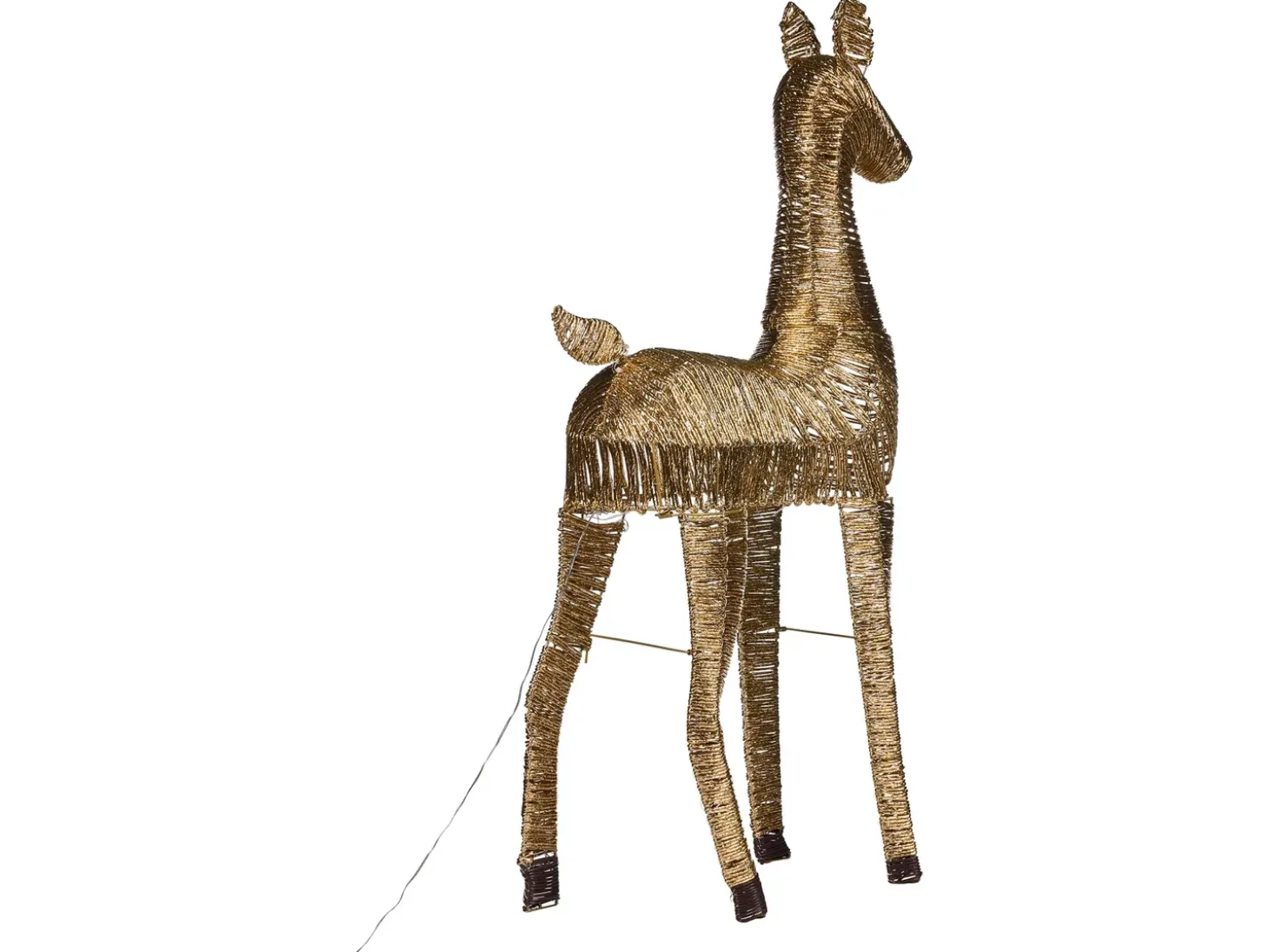 Juledekoration LED AKUREYRI Rensdyr 110 cm Guld