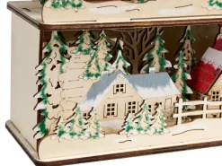 Juledekoration LED BOLKESJO 39 cm Lysebrun