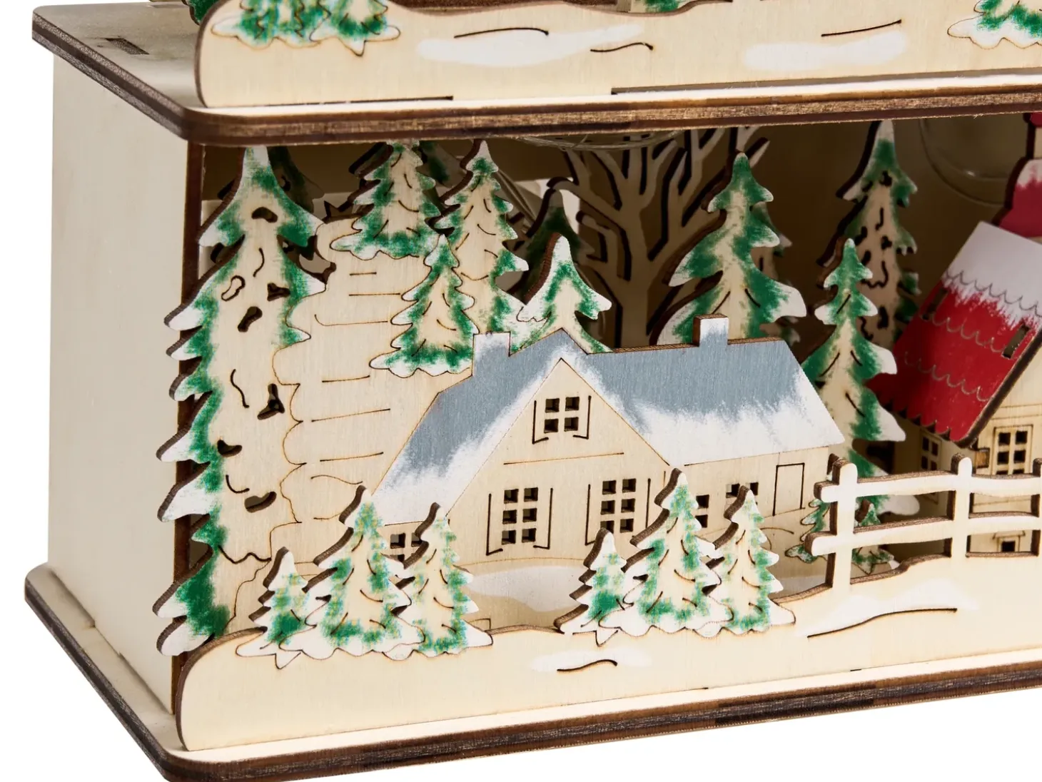 Juledekoration LED BOLKESJO 39 cm Lysebrun
