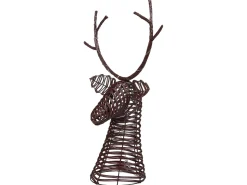 Juledekoration LED DYBESO Rensdyr 60 cm Mørkebrun