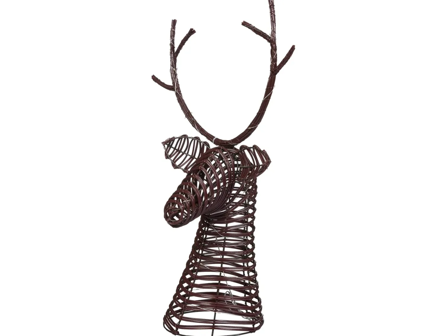 Juledekoration LED DYBESO Rensdyr 60 cm Mørkebrun