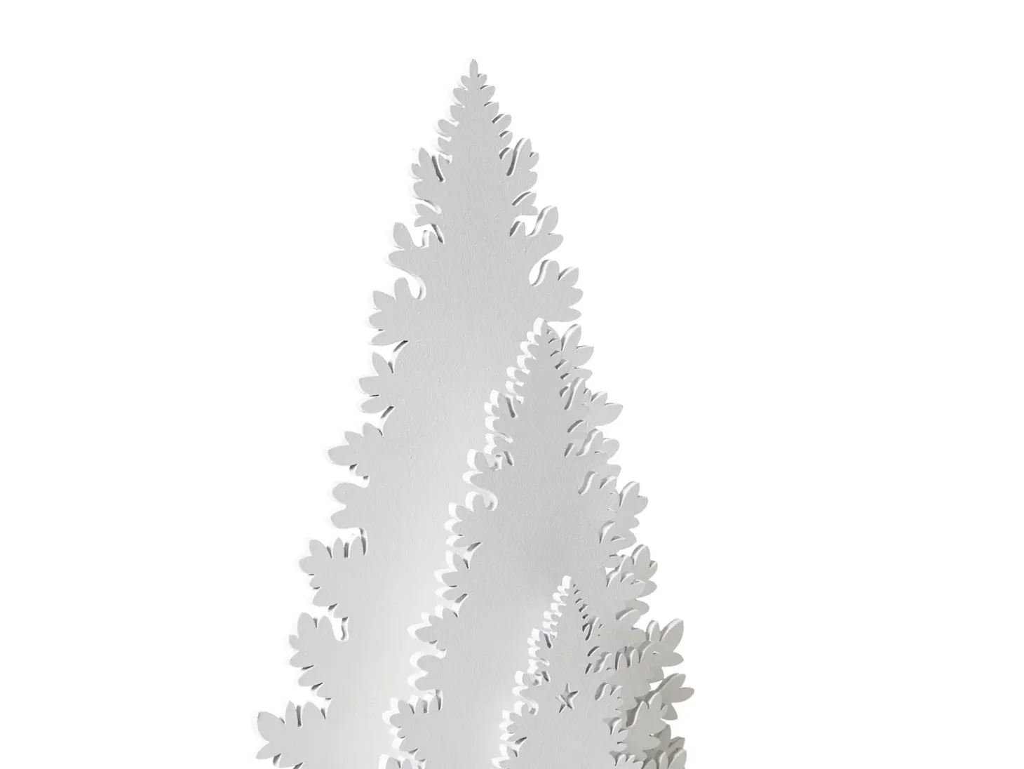 Juledekoration LED EMMESAN Juletræ 33 cm Hvid