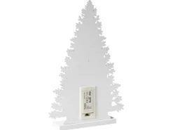 Juledekoration LED EMMESAN Juletræ 33 cm Hvid