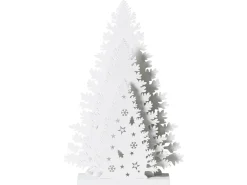 Juledekoration LED EMMESAN Juletræ 33 cm Hvid