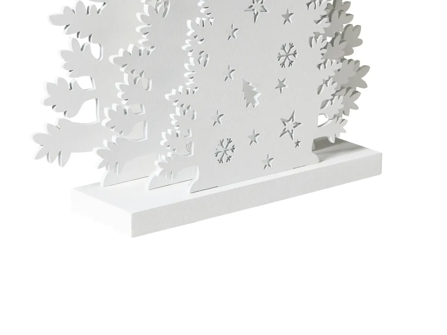 Juledekoration LED EMMESAN Juletræ 33 cm Hvid