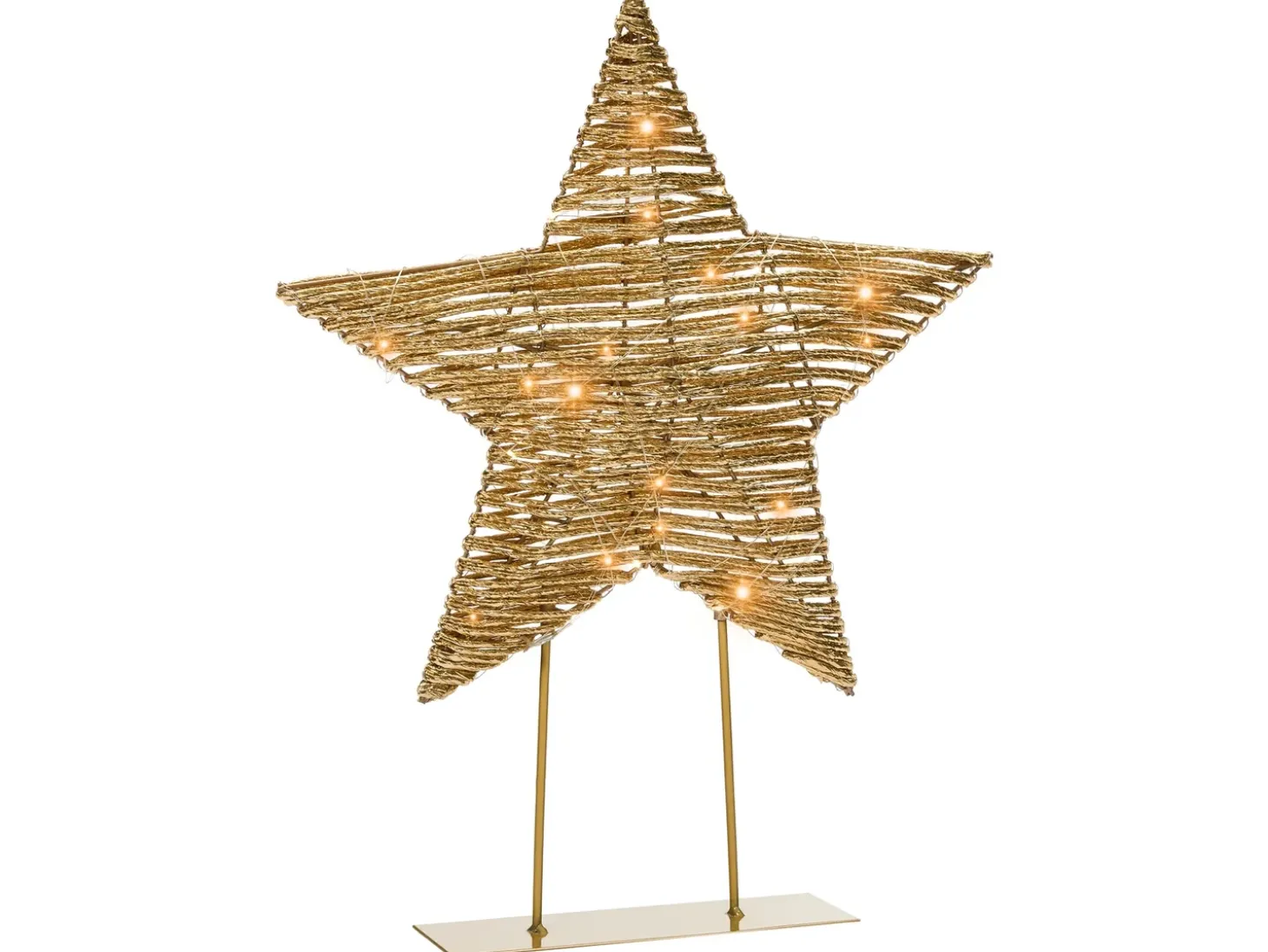 Juledekoration LED FARUP Stjerne 51 cm Guld