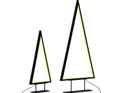 Juledekoration LED LOPPI Juletræ 47/69 cm Sort