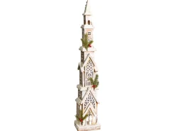 Juledekoration LED NASIJARVI Hus 85 cm Lysebrun