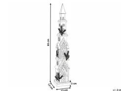 Juledekoration LED NASIJARVI Hus 85 cm Lysebrun