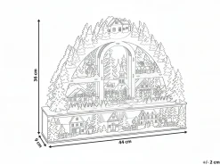 Juledekoration LED NORSJO 36 cm Lysebrun
