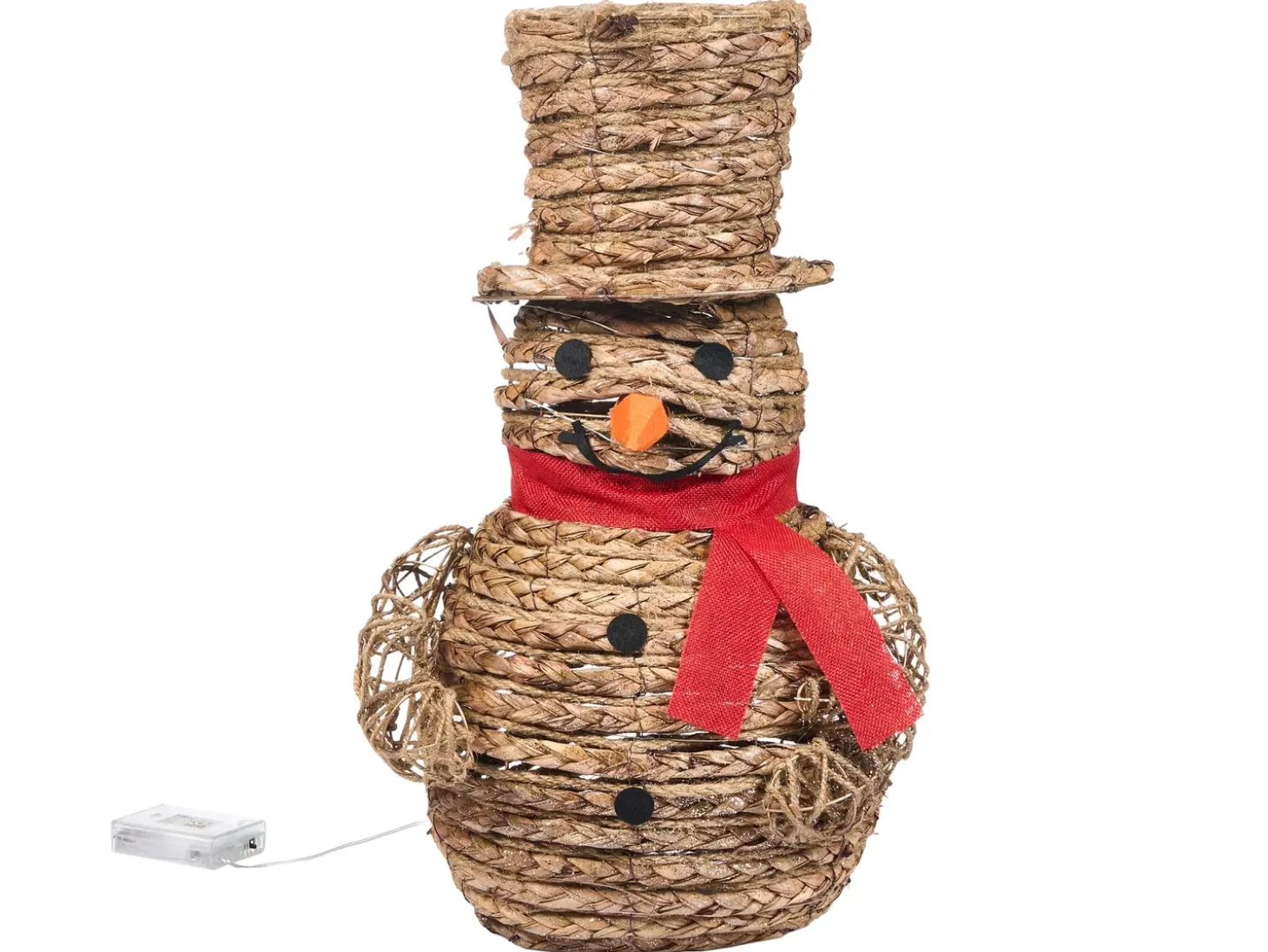 Juledekoration LED OLAFSVIK Snemand 52 cm Naturlig