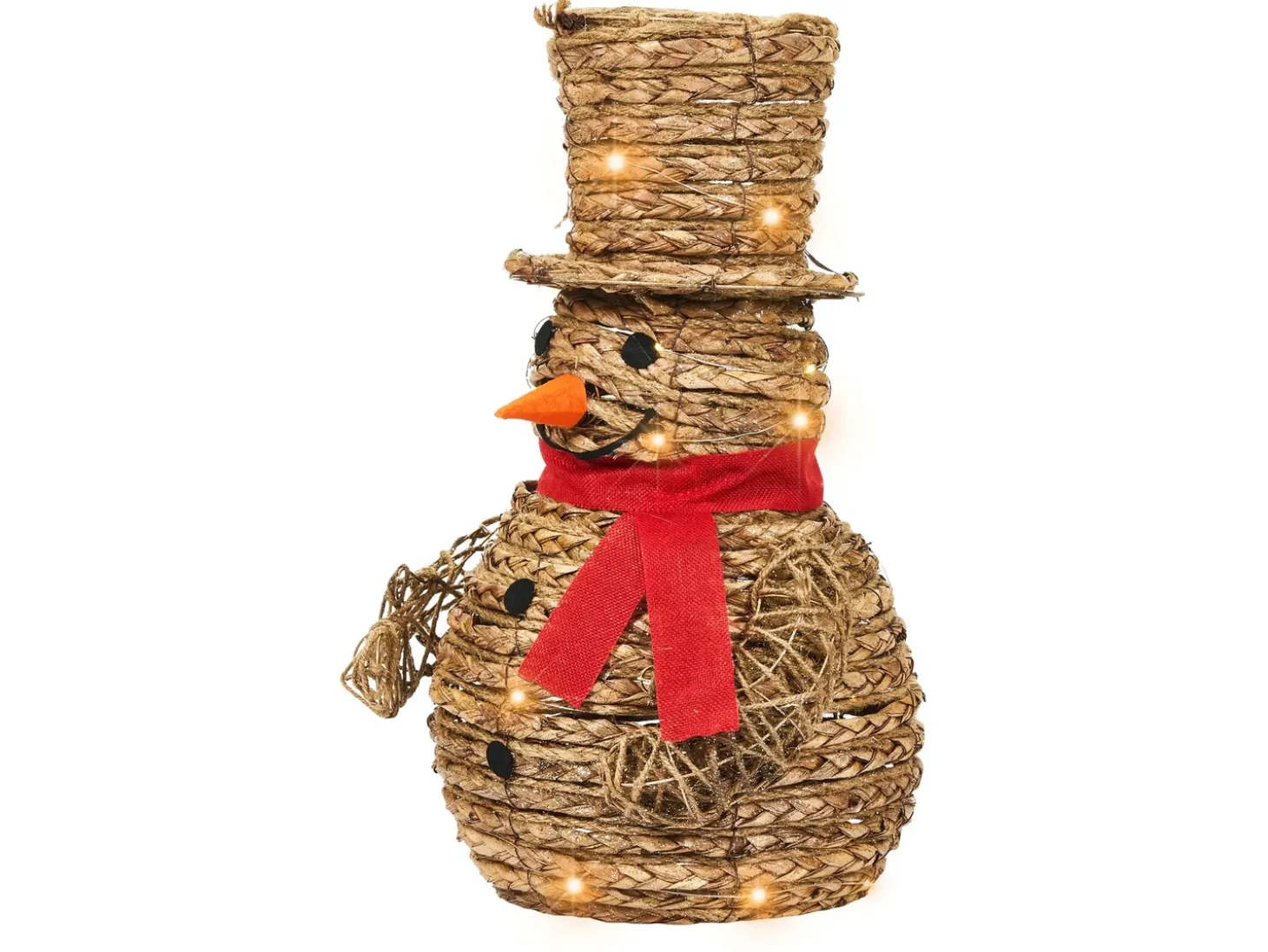 Juledekoration LED OLAFSVIK Snemand 52 cm Naturlig