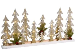 Juledekoration LED ORIVESI Juletræ 30 cm Lysebrun