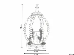 Juledekoration LED PAJARVI 40 cm Lysebrun