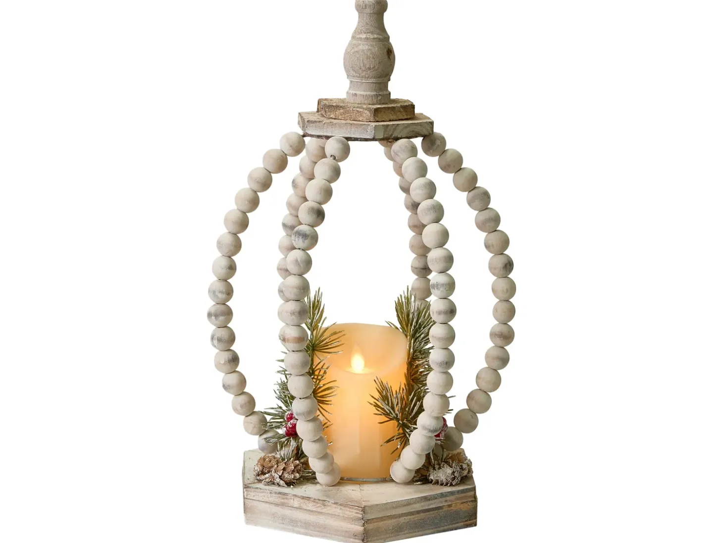 Juledekoration LED PAJARVI 40 cm Lysebrun