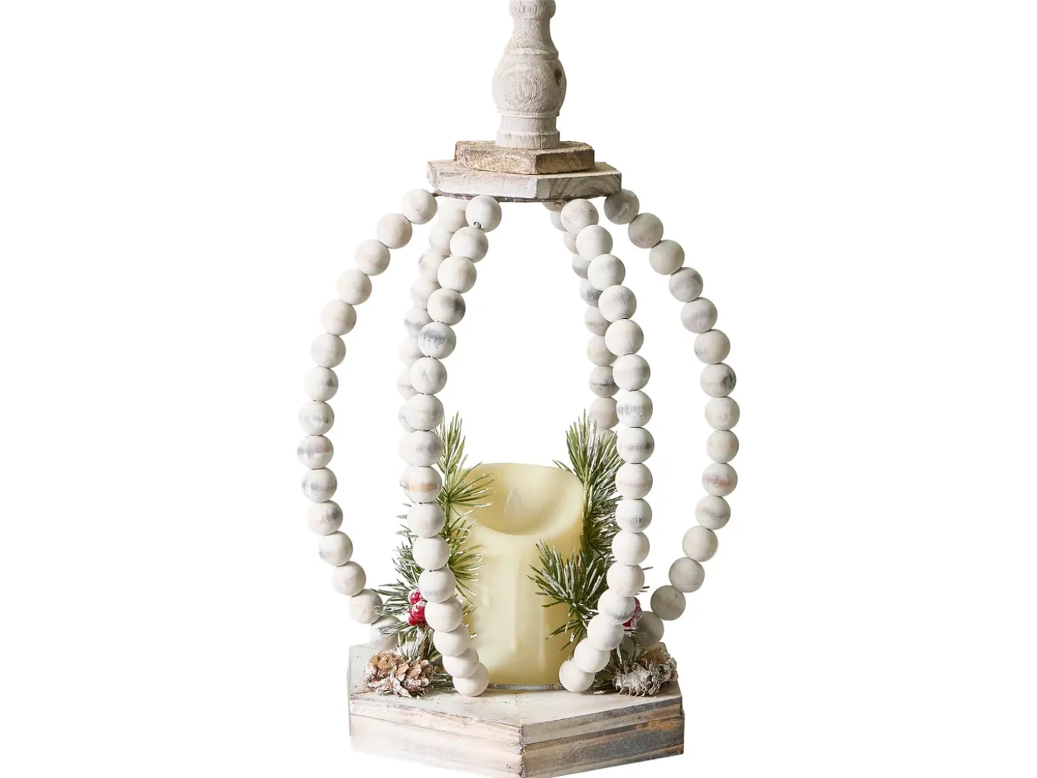 Juledekoration LED PAJARVI 40 cm Lysebrun