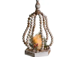 Juledekoration LED PETRUMA 40 cm Lysebrun
