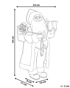 Juledekoration RAMVATN Julemand 44 cm Rød