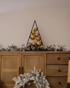Juledekoration RANUA Juletræ 65 cm Guld