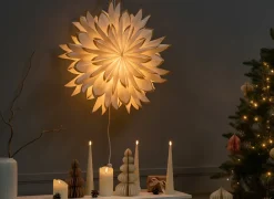 Juledekoration SVEDAN Stjerne 60 cm Cremehvid