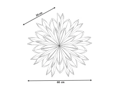 Juledekoration SVEDAN Stjerne 60 cm Cremehvid