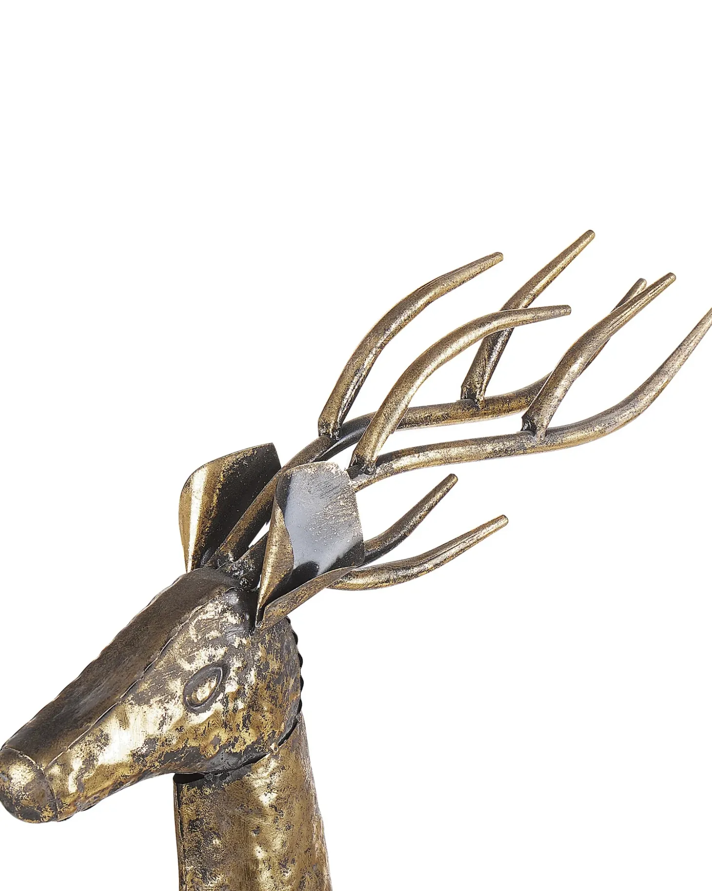 Juledekoration til gulvet PELLO Rensdyr 126 cm Guld