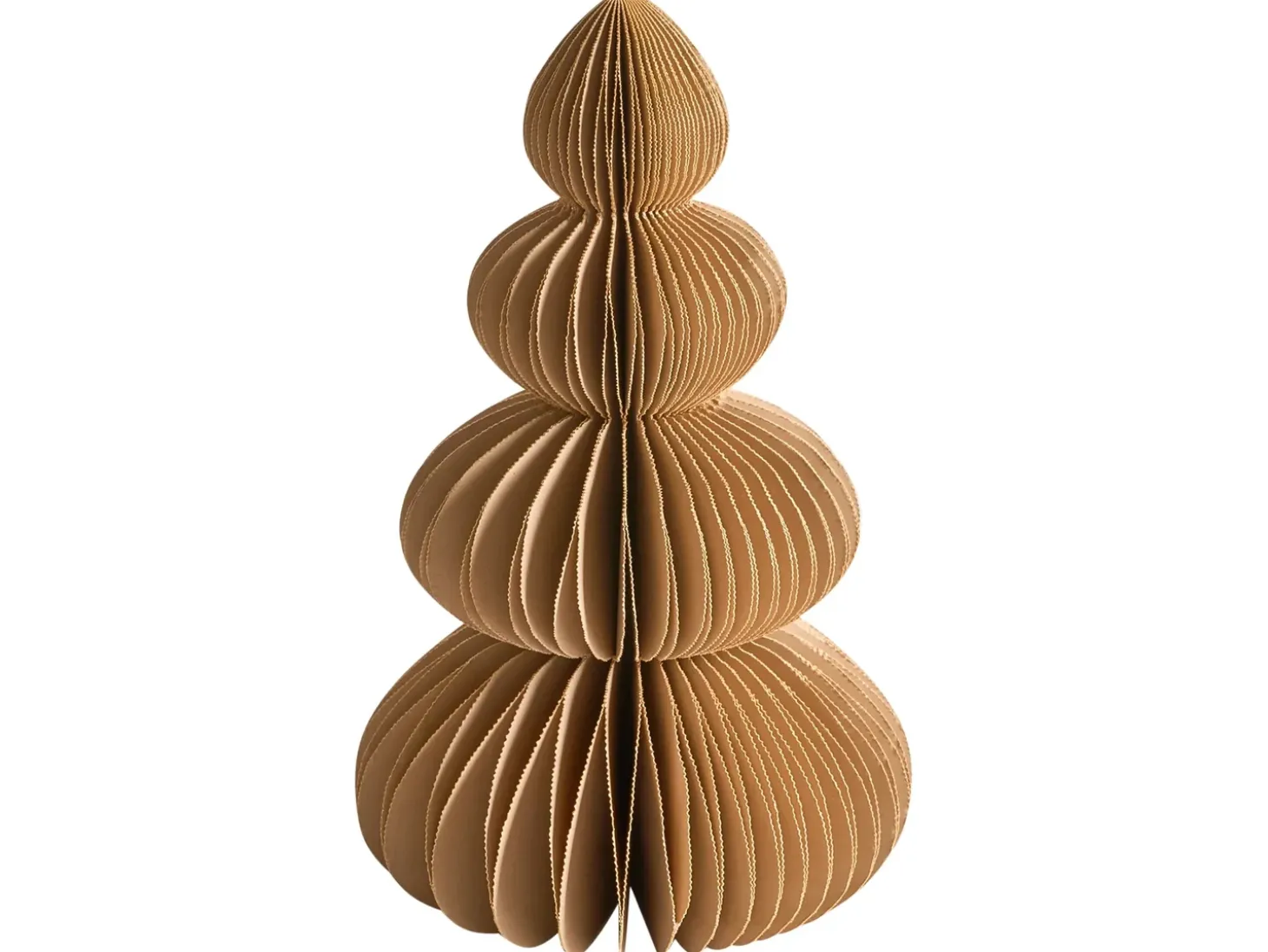 Juledekorationssæt med 6 dele RANELVA Juletræ 14/19/25 cm Brun/beige