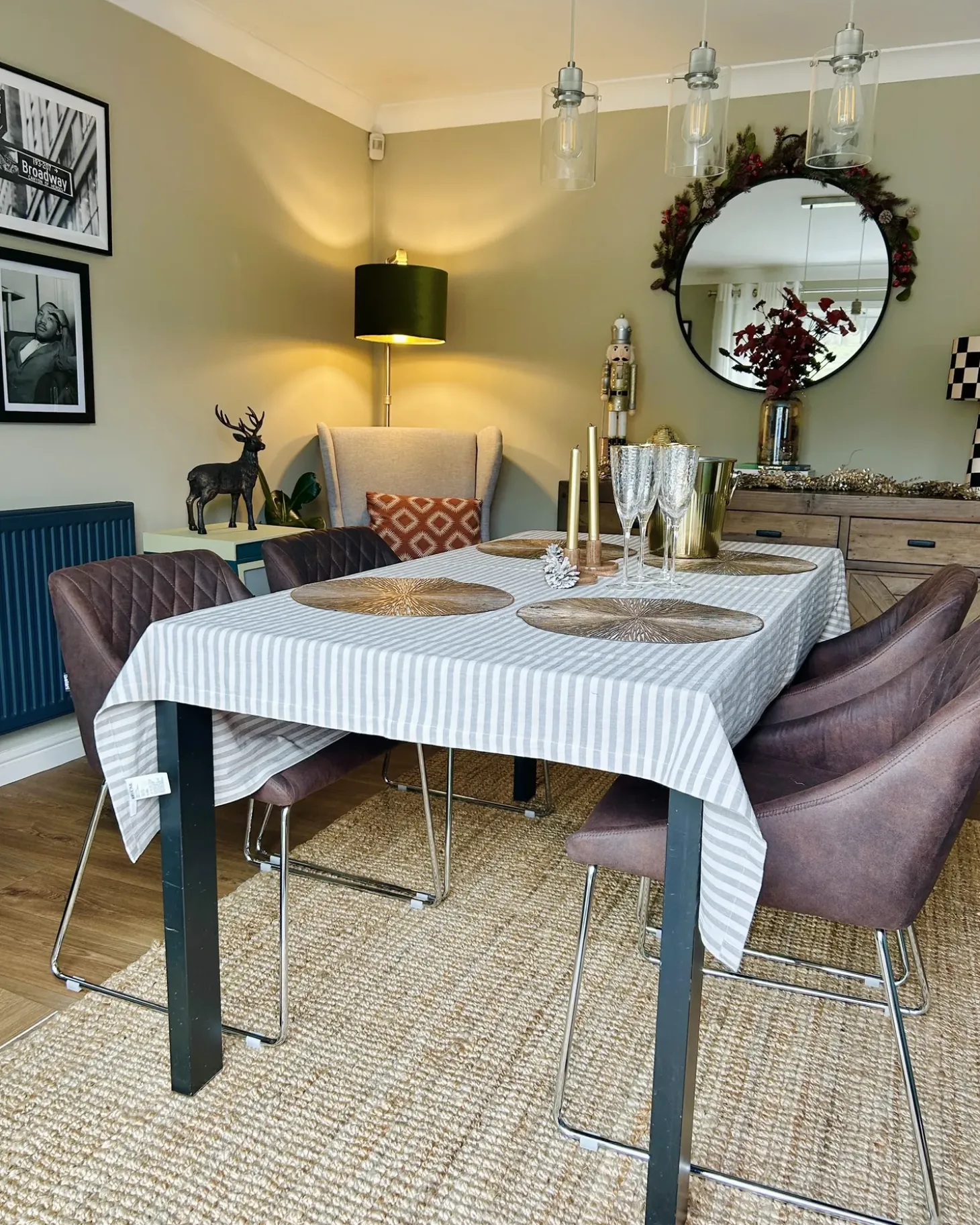 Juleguirlande IRUN 150 cm Rød
