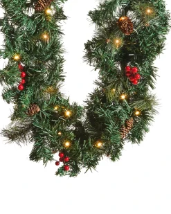 Juleguirlande LED TENALA 180 cm Grøn