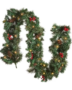 Juleguirlande LED TENALA 180 cm Grøn