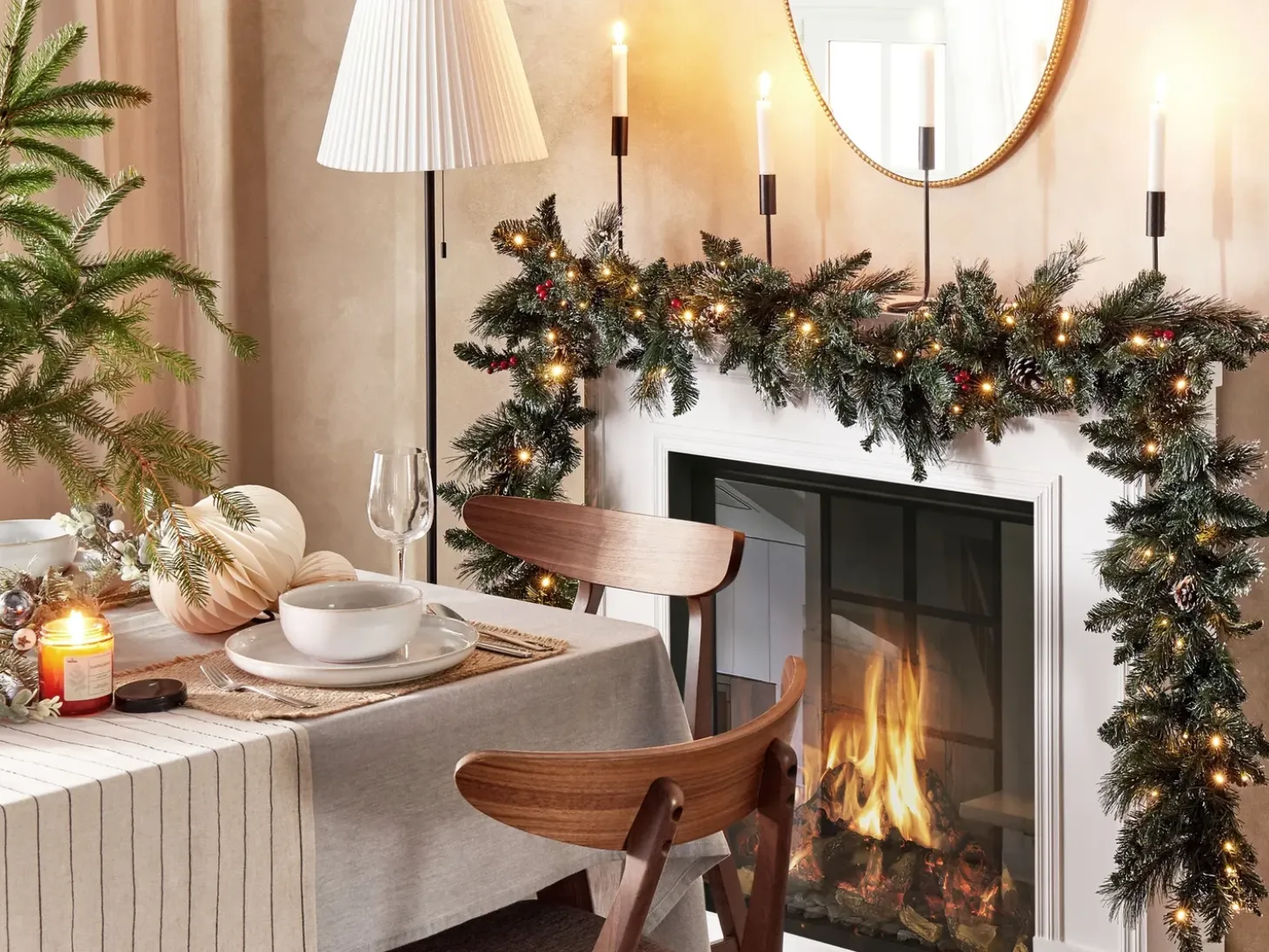 Juleguirlande LED WAPTA 270 cm Grøn