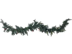 Juleguirlande LED WHITEHORN 180 cm Mørkegrøn