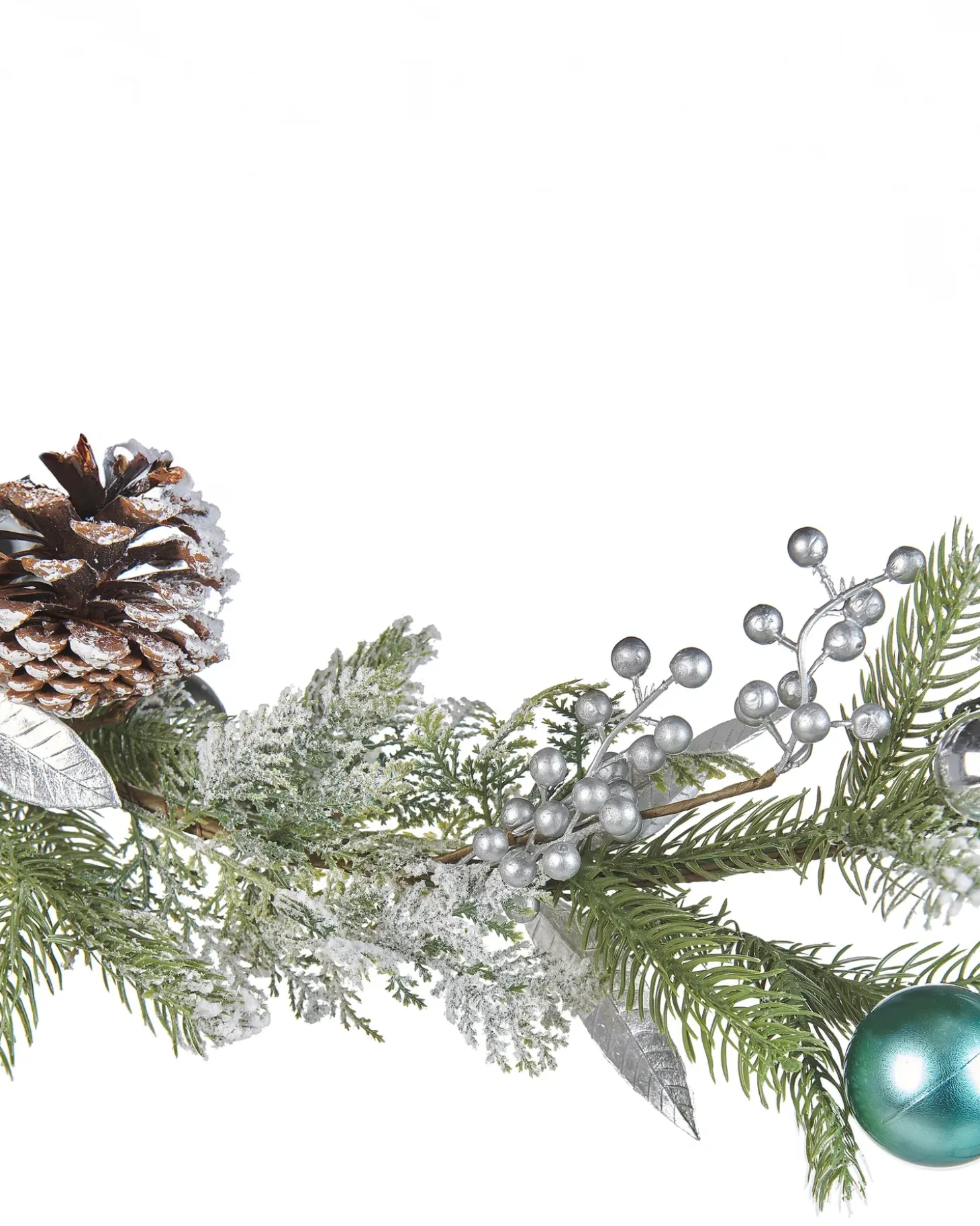 Juleguirlande LLEIDA 150 cm Sølv