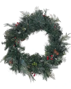 Julekrans LED ELBRUS Grøn 60 cm