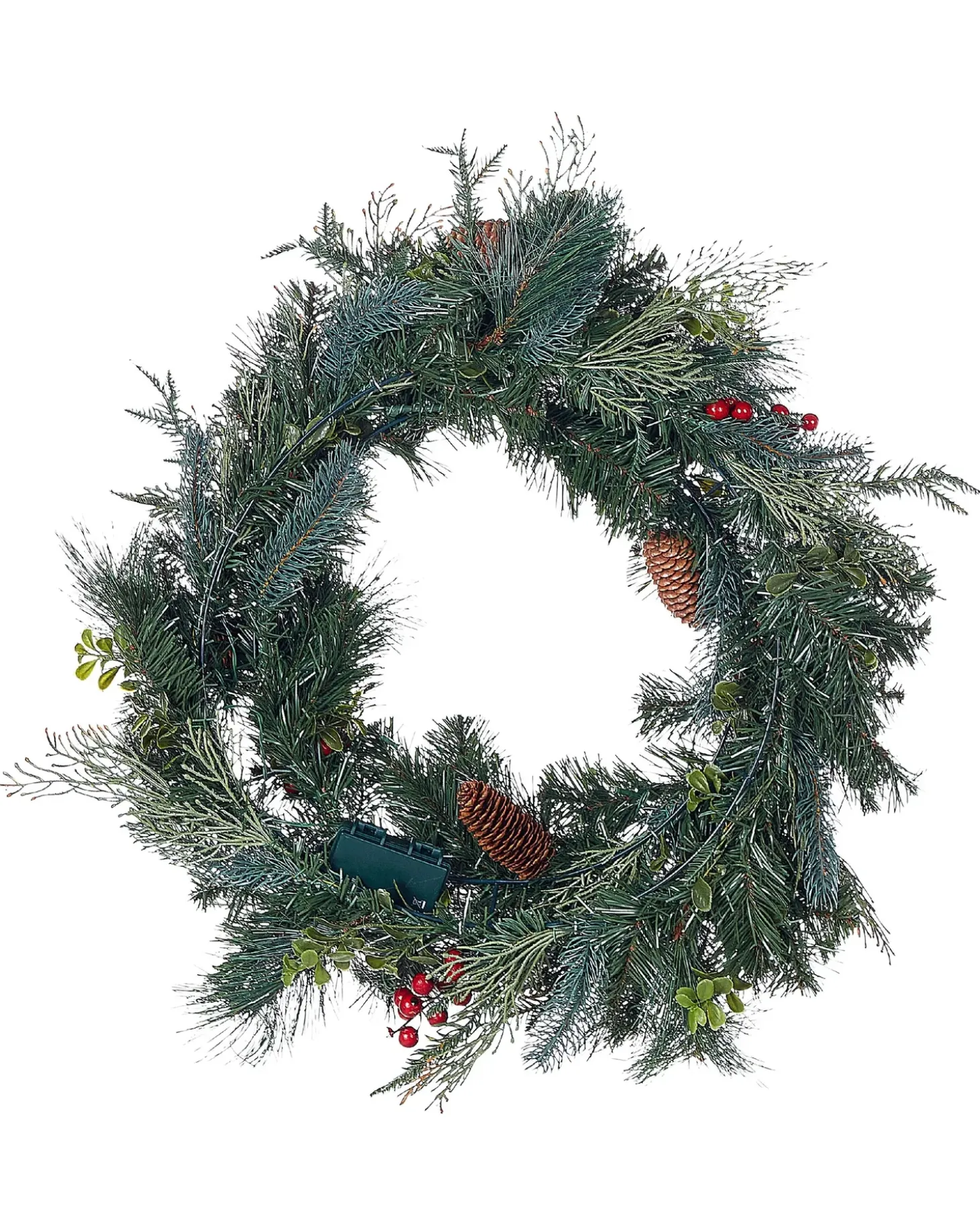 Julekrans LED ELBRUS Grøn 60 cm