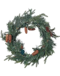 Julekrans LED KAMERUN Grøn 60 cm