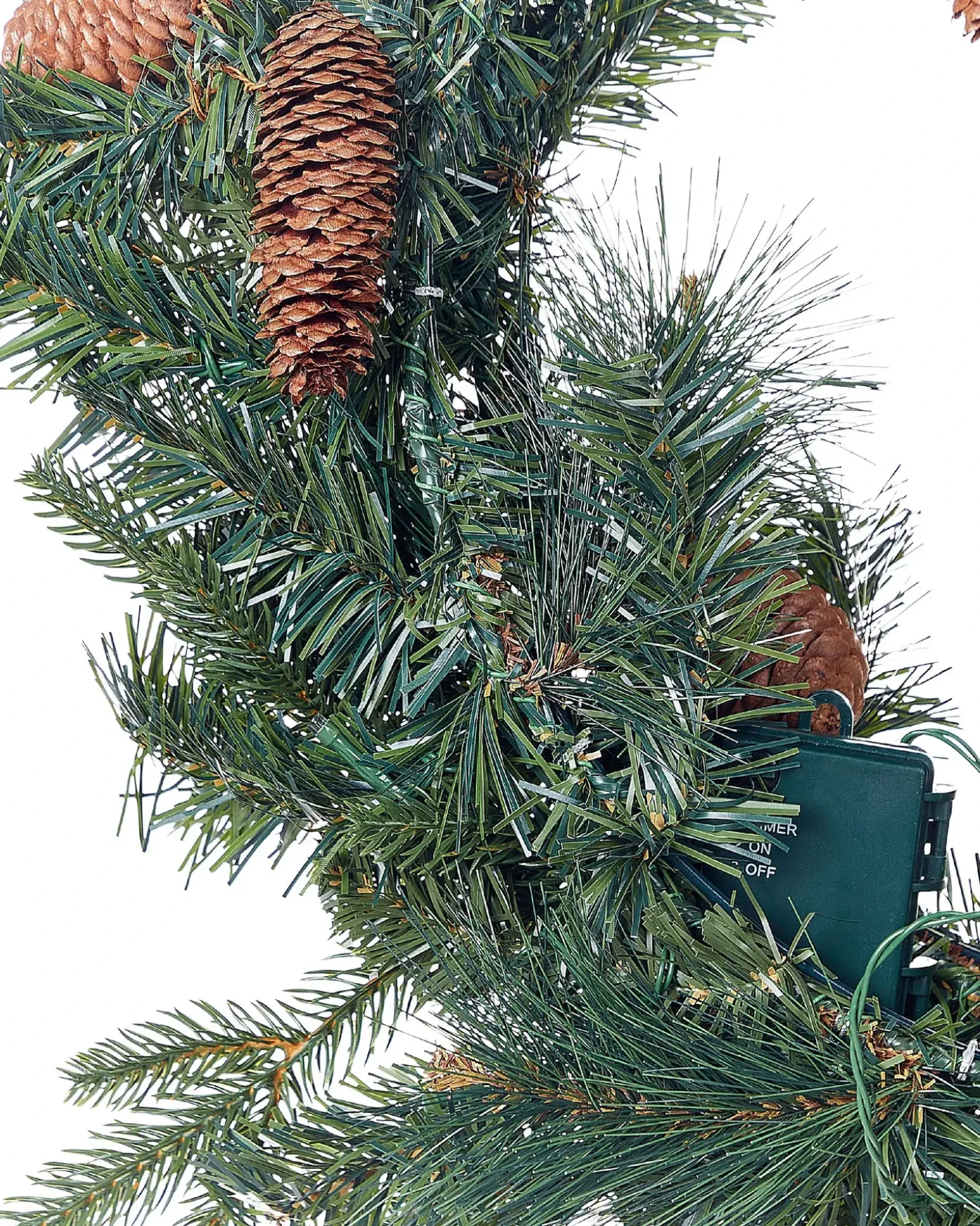 Julekrans LED KAMERUN Grøn 60 cm