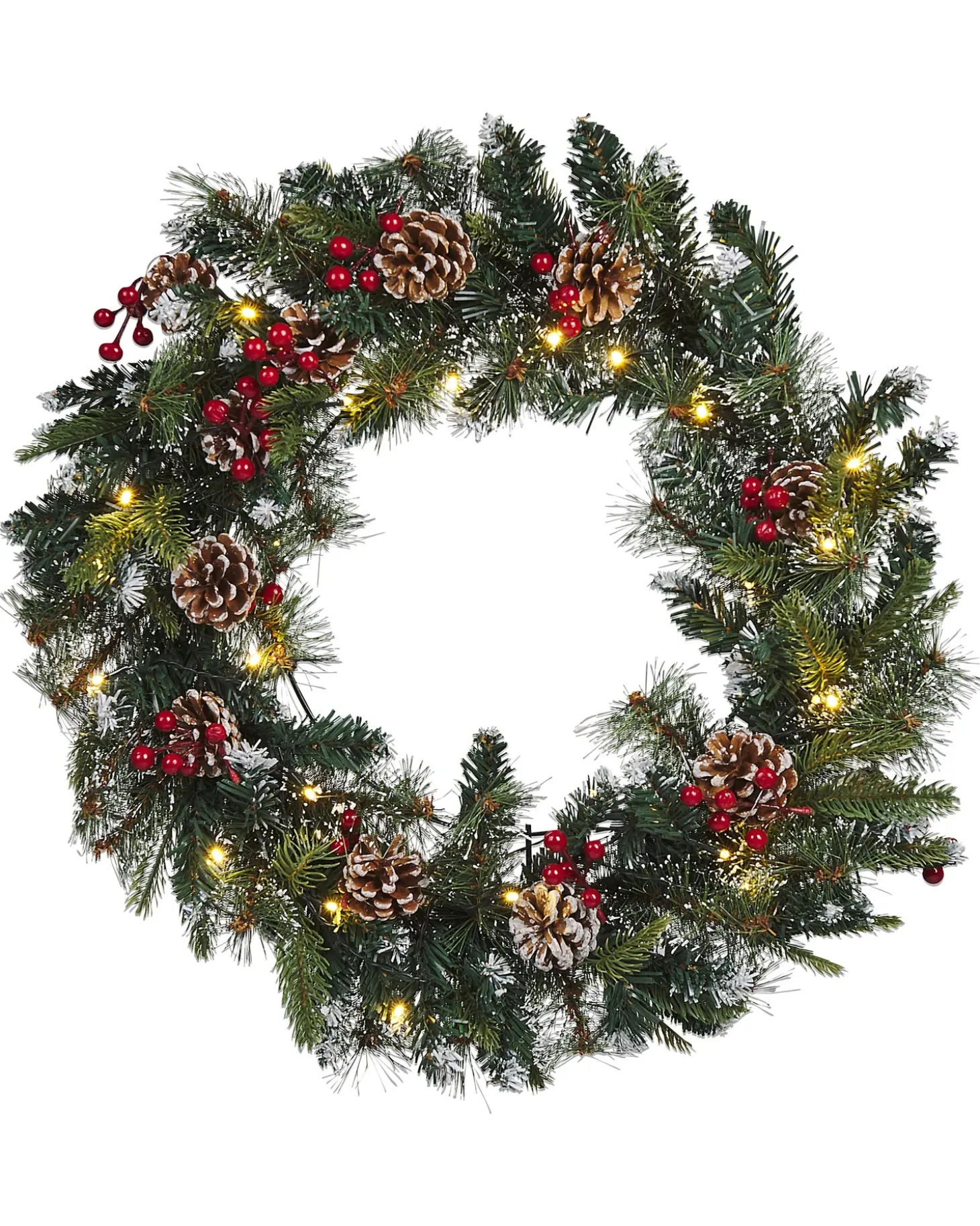 Julekrans LED PAIMIO Grøn 60 cm