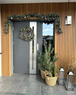 Julekrans LED PAIMIO Grøn 60 cm