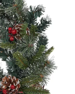 Julekrans LED PAIMIO Grøn 60 cm