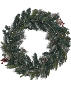 Julekrans LED PAIMIO Grøn 60 cm