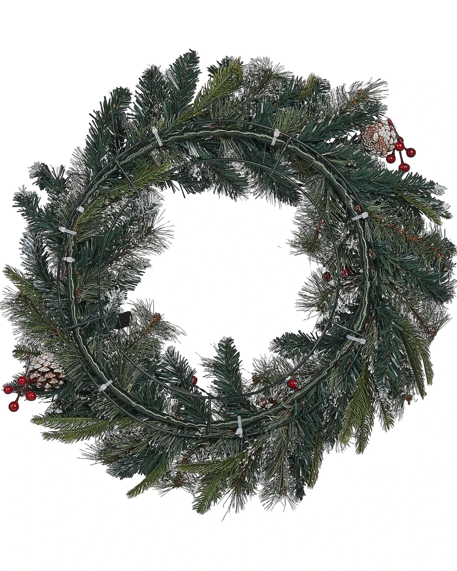 Julekrans LED PAIMIO Grøn 60 cm