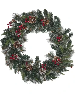 Julekrans LED PAIMIO Grøn 60 cm