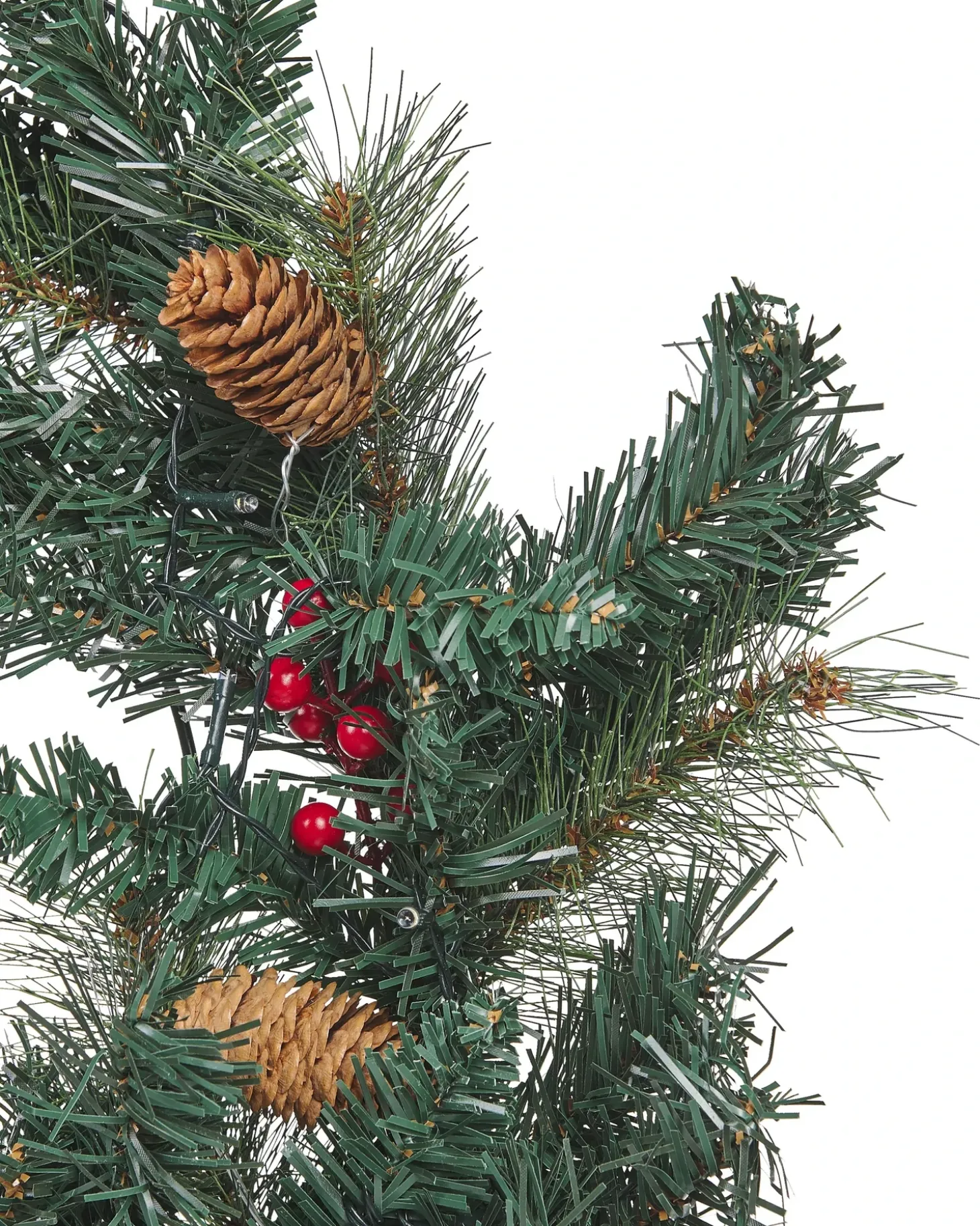 Julekrans LED TENALA Grøn 60 cm