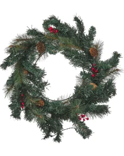 Julekrans LED TENALA Grøn 60 cm