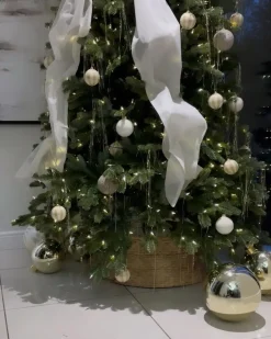 Juletræs hylster FLATEYRI Vandhyacint Naturlig 60 cm