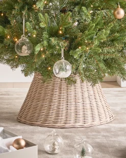 Juletræs hylster FLOCON Rattan Lysebrun 47 cm
