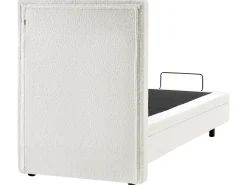 Justerbar seng Boucle CASTELLAN 90 x 200 cm Cremehvid